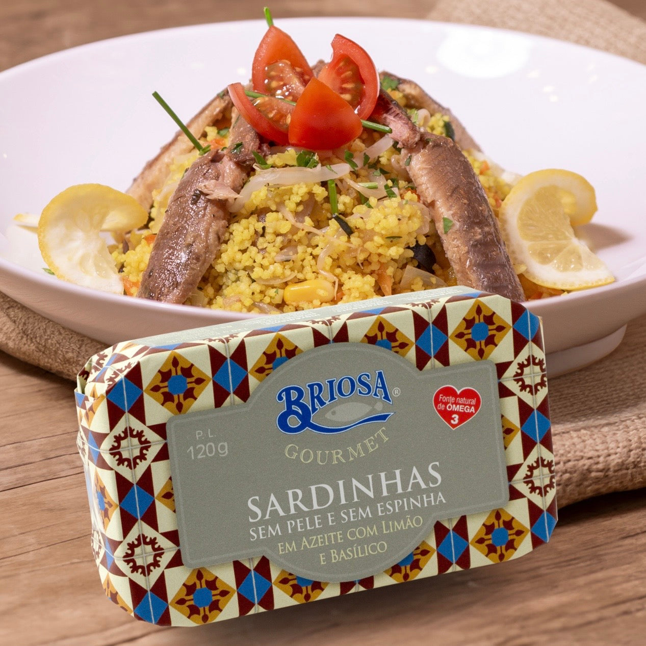 Sardiinid oliiviõlis sidruni ja basiilikuga, naha ja kondita | Briosa Gourmet