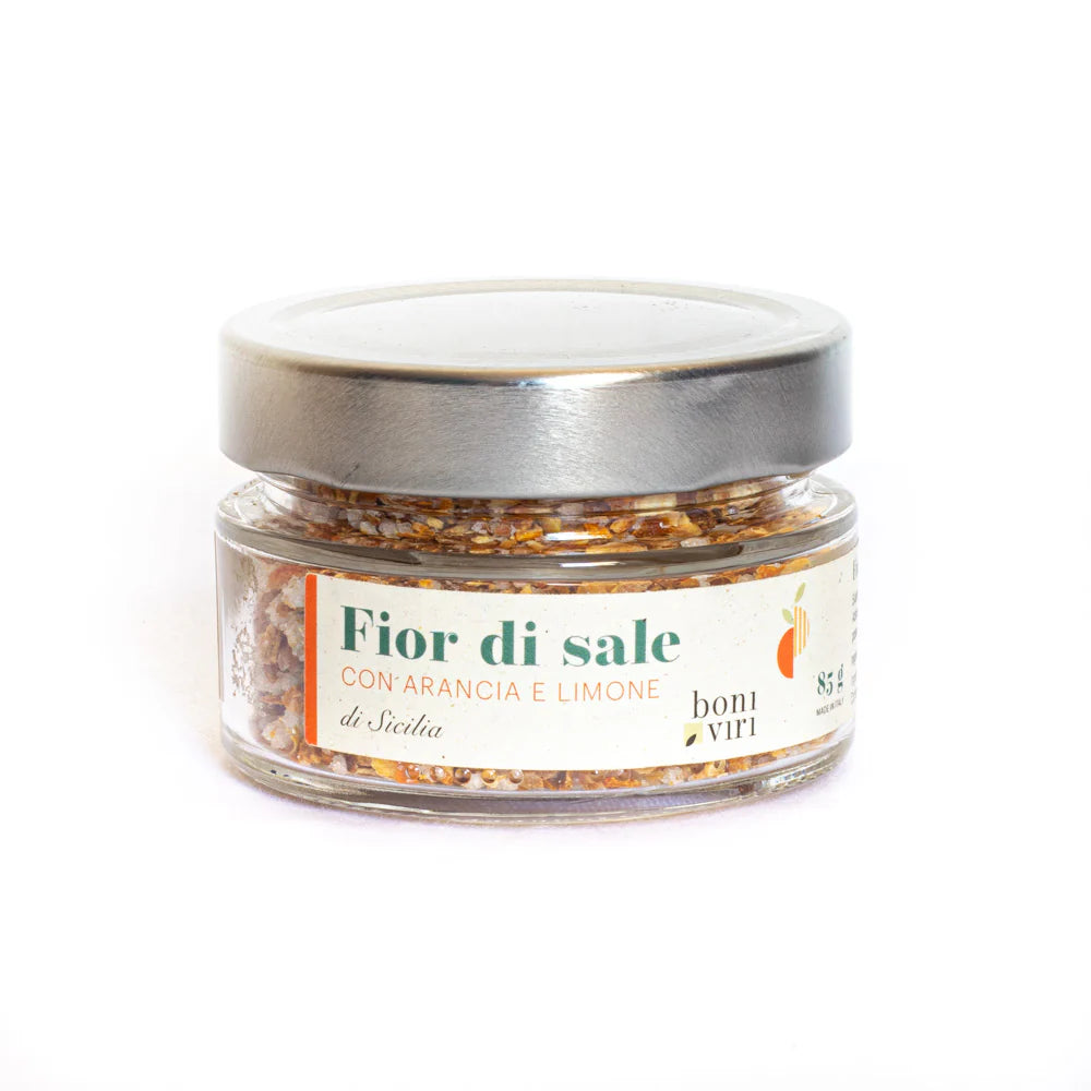 Orange and lemon salt from Etna 85 g | Italy | Boniviri