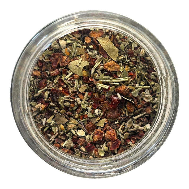 Džiovintų Datterino pomidorų ir Etna prieskoninių žolelių mišinys  atidara